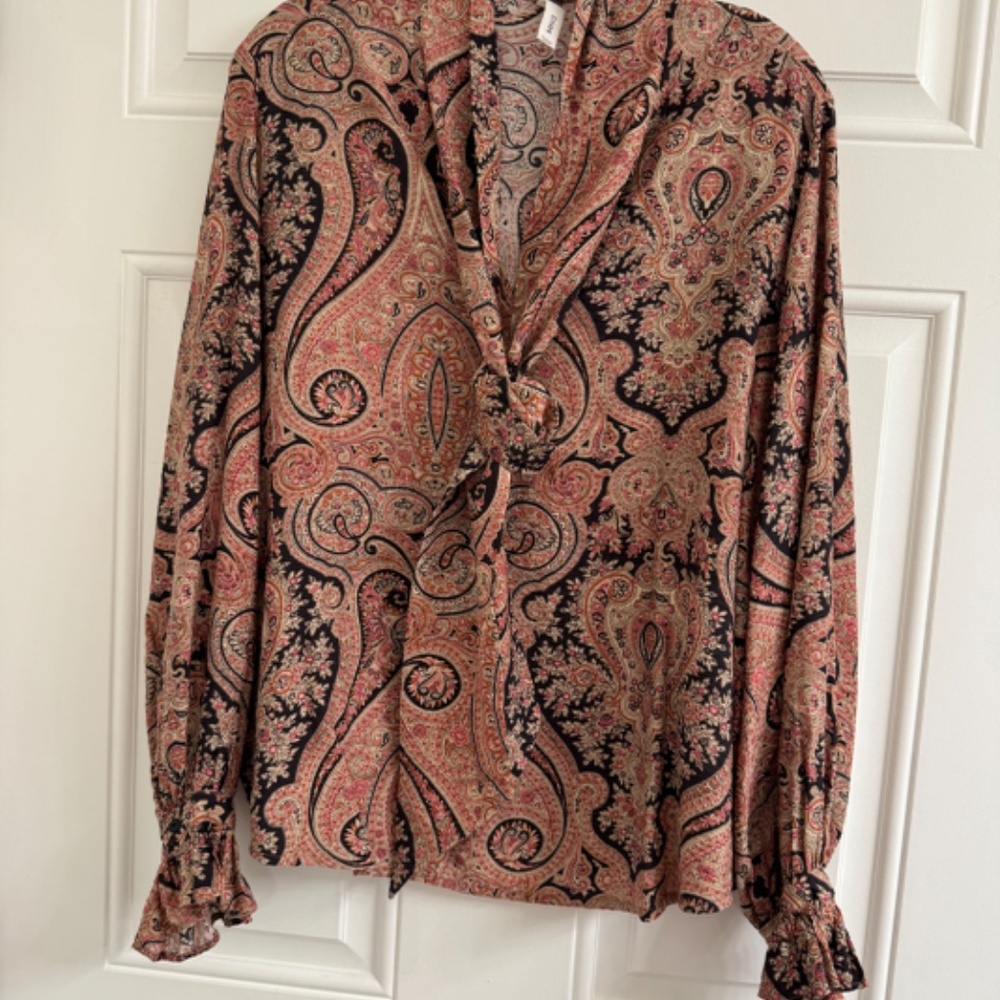 MANGO paisley blouse